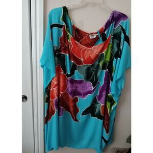Makai Beach Hawaii, Women’s One Size Bathing Suit Cover Up, Floral Multi-colored